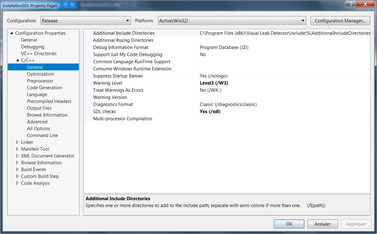 Add SDL2 include path part 1