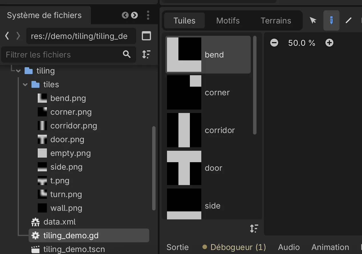 Setup the demo tiles